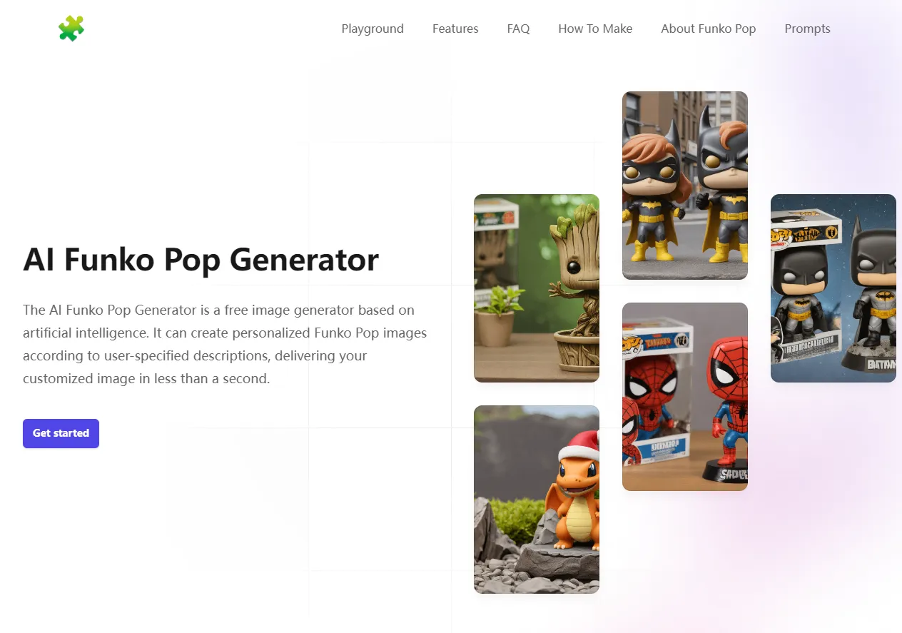 Screenshot of The AI Funko Pop Generator is a free image generator based on artificial intelligence.