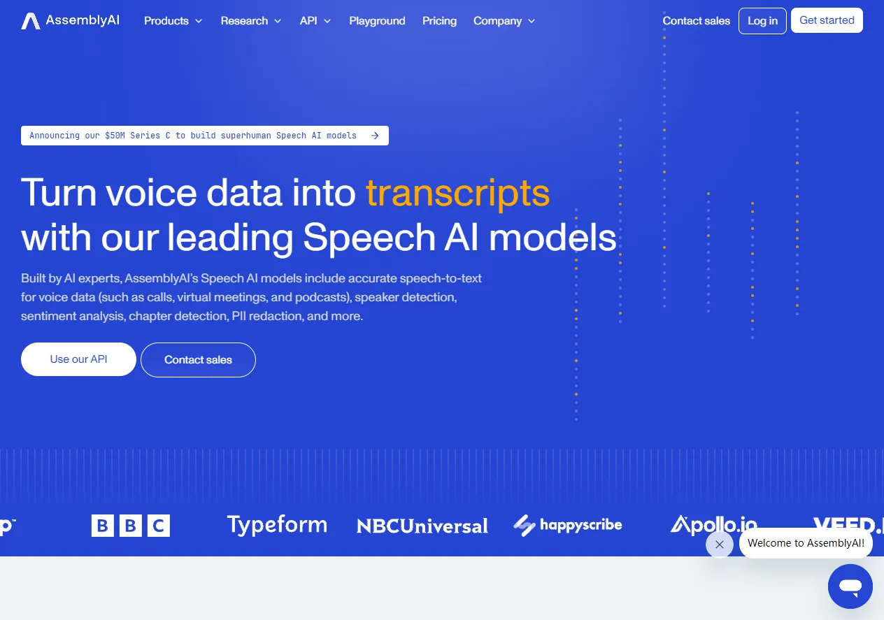 Screenshot of #1 Api Platform for AI Models.