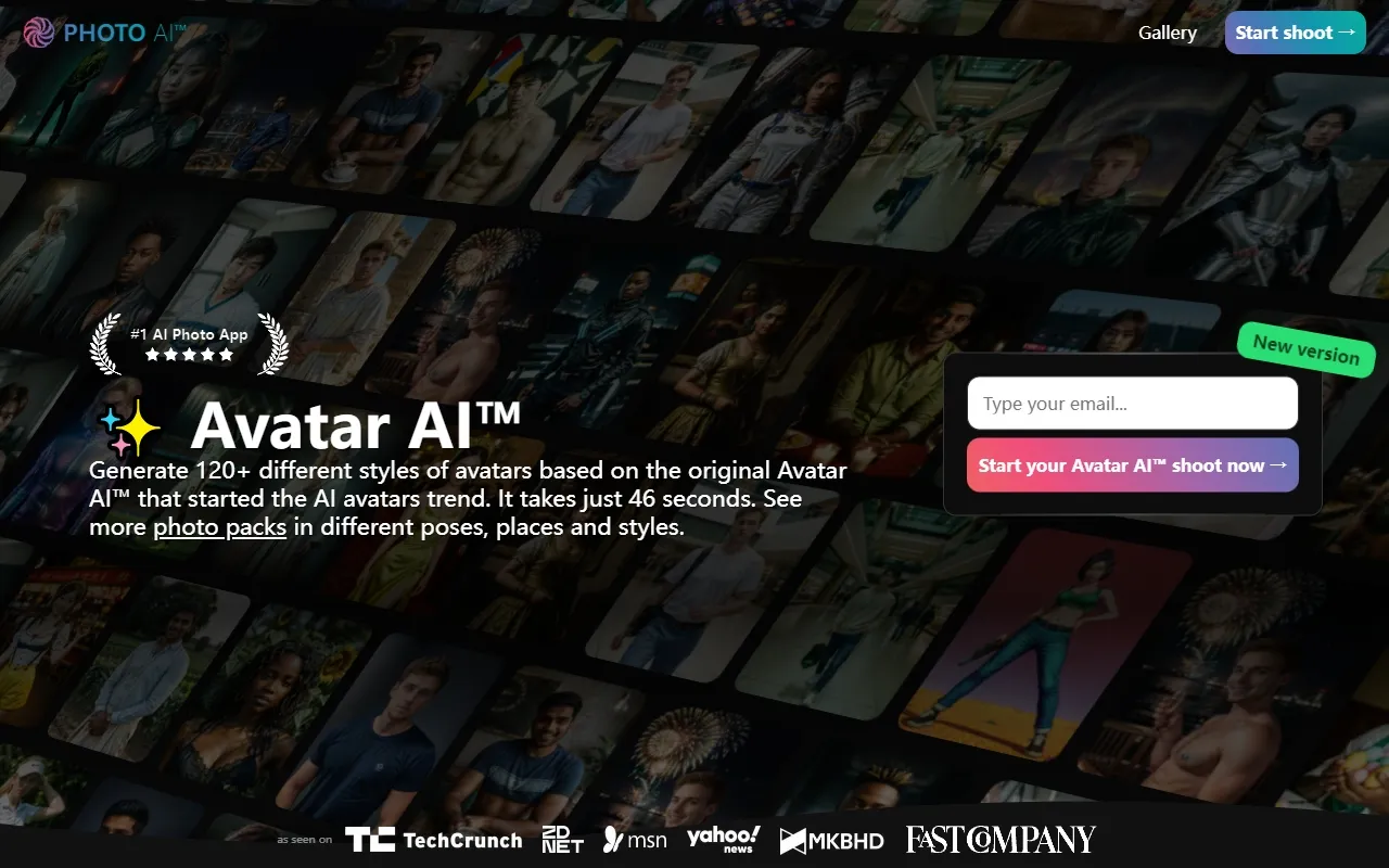 Screenshot of Create Your Own Photorealistic AI Avatars.