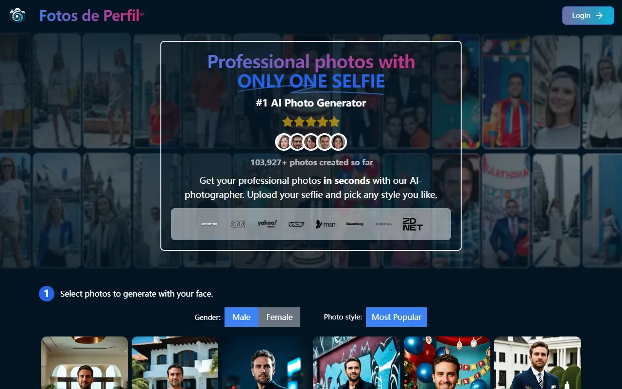Screenshot of Captivating Profile Photos: Enhancing Your Social Media Presence.