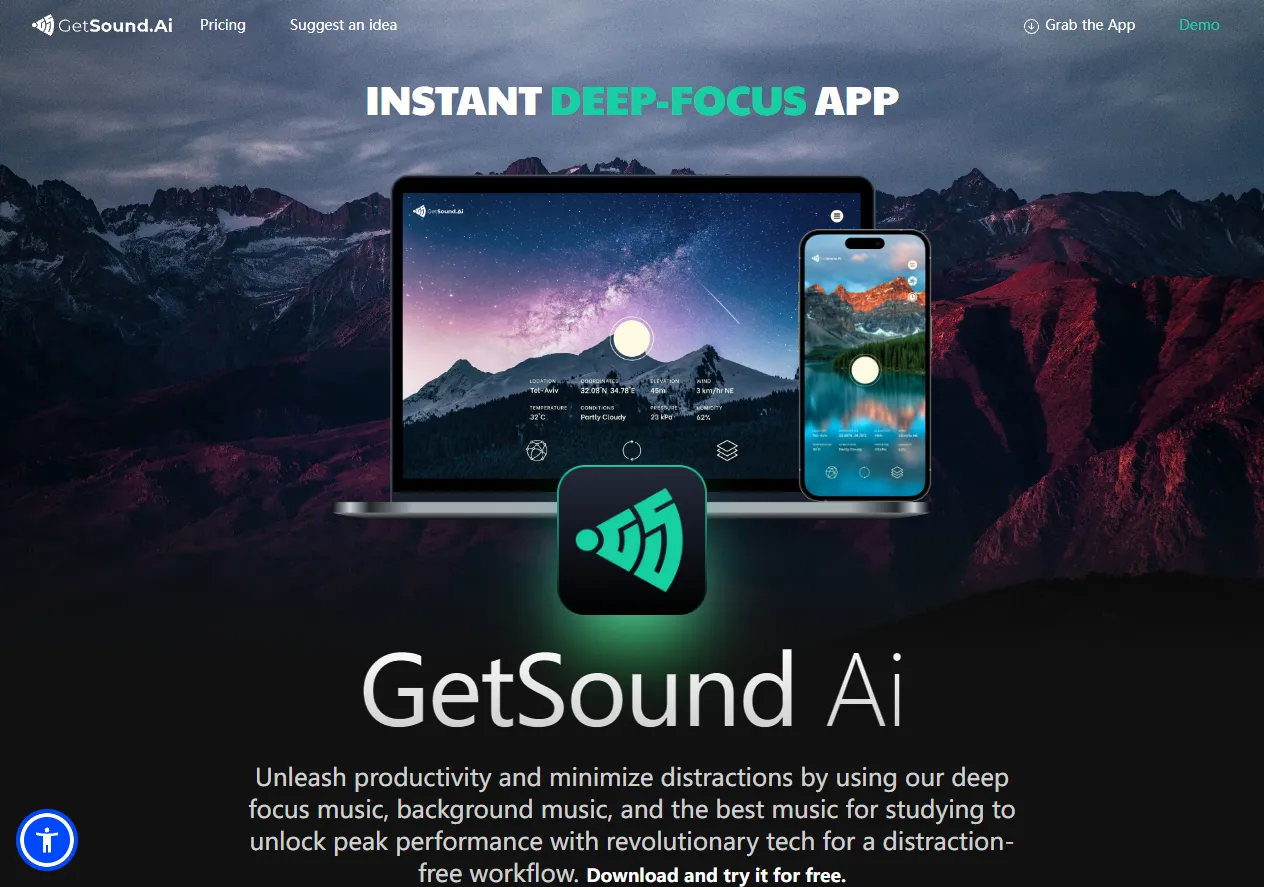 Screenshot of GetSound
