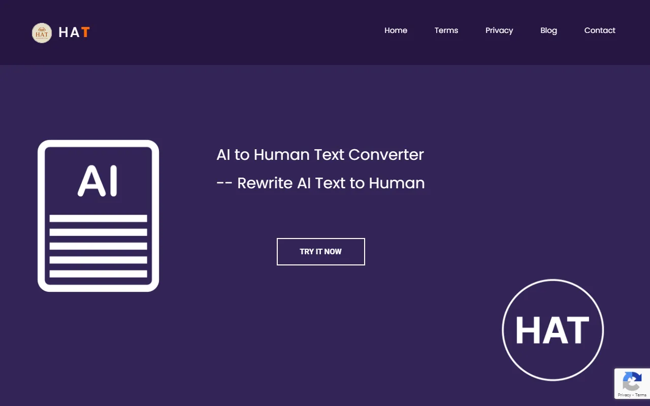 Screenshot of Humanize AI Text - Free AI to Human Text Converter.