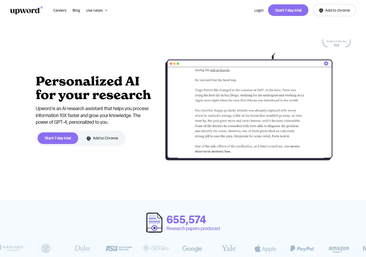 Screenshot of Read Your10X Articles, News Reports, Blogs, Newsletters, Articles Faster With AI.